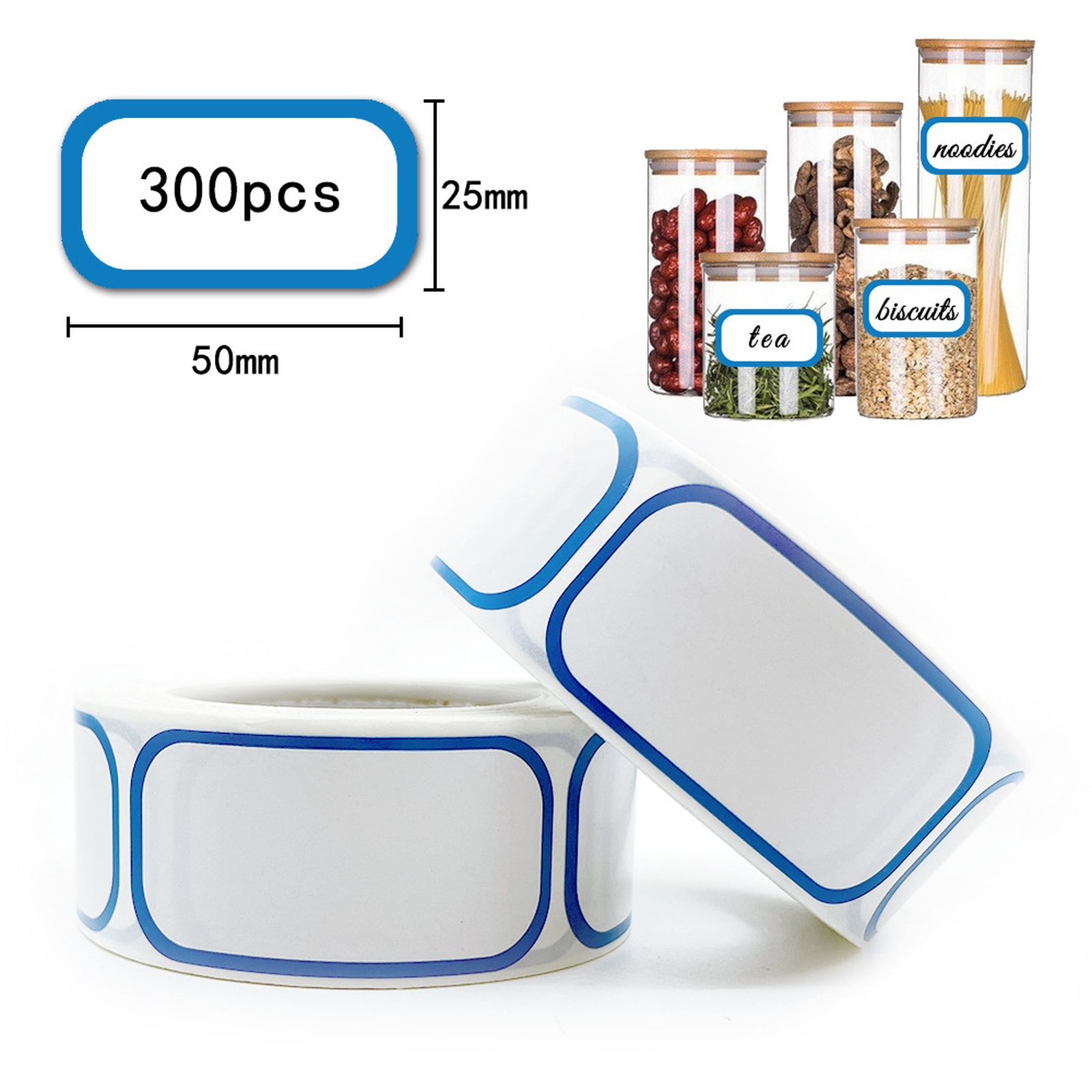 Sticker Label Roll - 1 Rol berisi 300 Stiker Label,