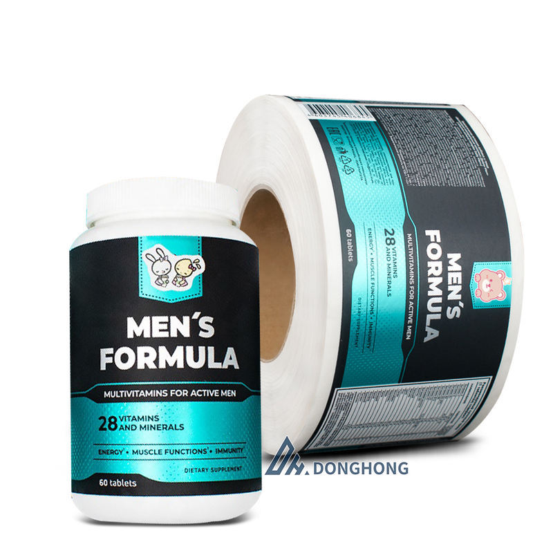 Sticker Label Roll - Stiker Botol Suplemen Kustom yang Tahan