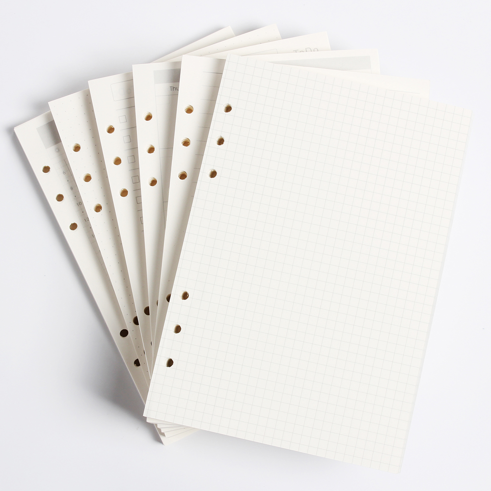Notebook Dotted A5 - Classic 6 Lubang Binder Notebook Inti