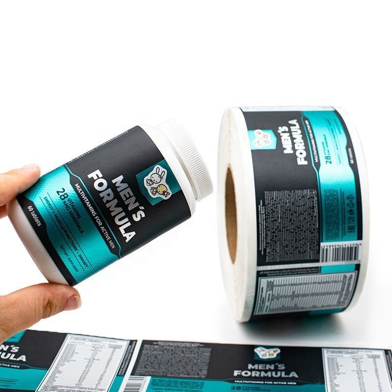Stiker Botol Suplemen Kustom y - Sticker Label Roll ulasan dan harga