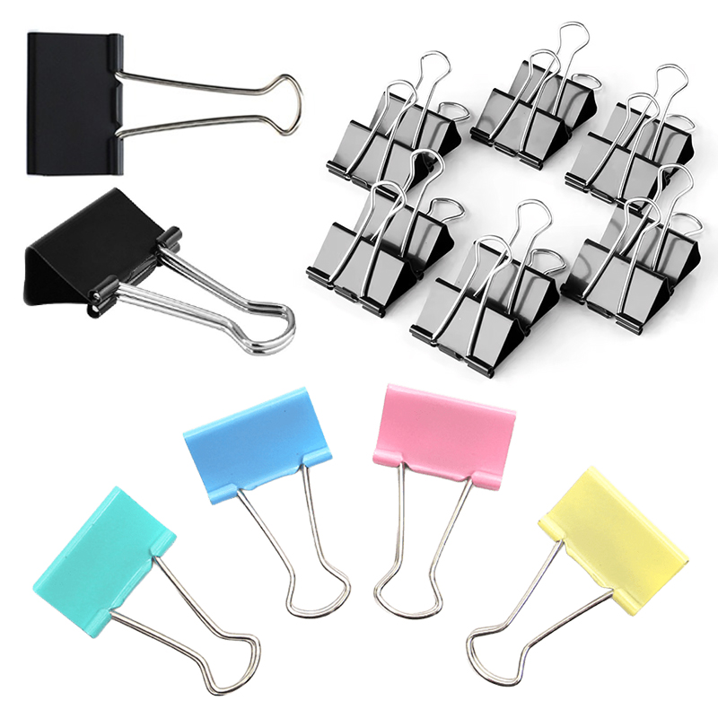 10 Buah Klip Binder Logam Ukur - Is Stationery Office Supply ulasan dan harga