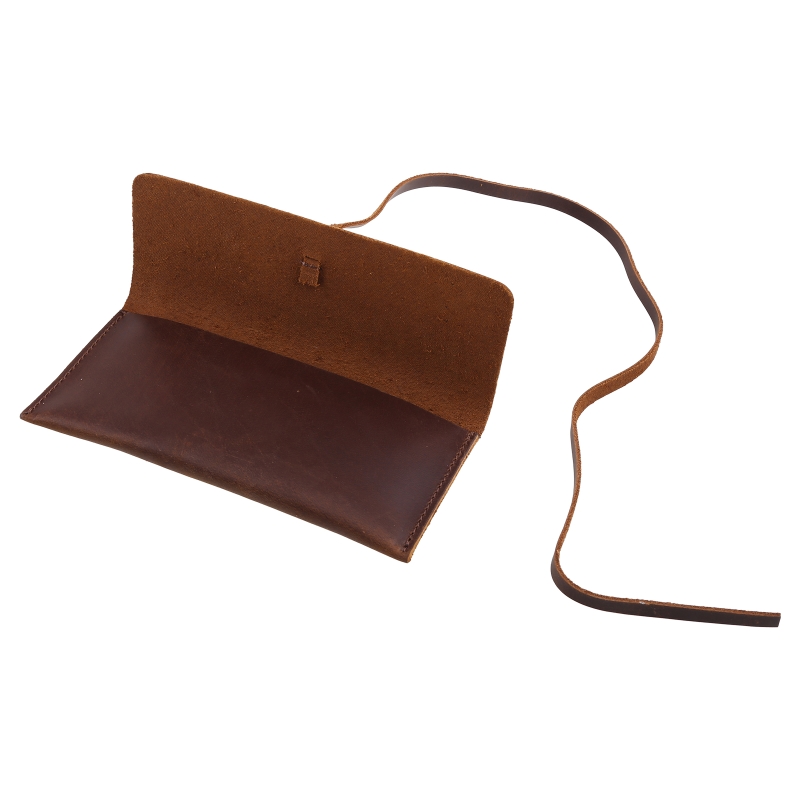 Buatan Tangan Kulit Sapi Kulit - Pen Pouch Roll ulasan dan harga