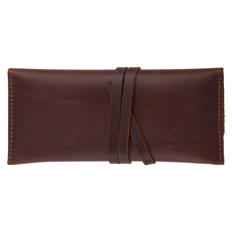 Buatan Tangan Kulit Sapi Kulit - Pen Pouch Roll ulasan dan harga