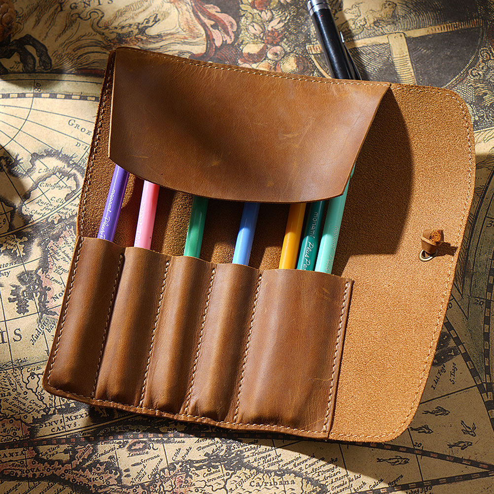 Tempat Pena Gulung Desain Vint - Pen Pouch Roll ulasan dan harga