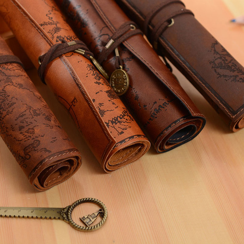 Kotak Pensil Peta Harta Karun  - Pen Pouch Roll ulasan dan harga