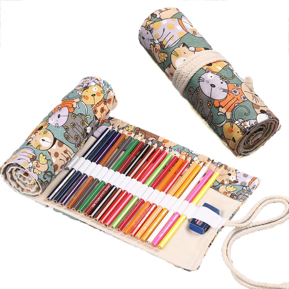 Tempat Pensil Kapasitas Besar  - Pen Pouch Roll ulasan dan harga